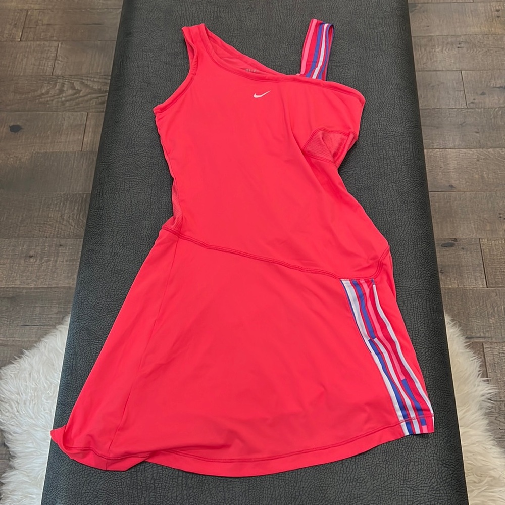 Nike dri fit /coral pink /size small / built in bra / tennis dress/active dress